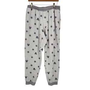 Disney Mickey Mouse Star Print Jogger Pajama Sweatpants Size Large